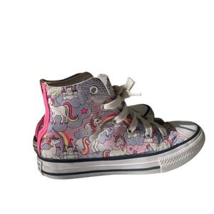 Converse Chuck Taylor All Star Unicorn Rainbow High Top Sneakers Girls 13.5